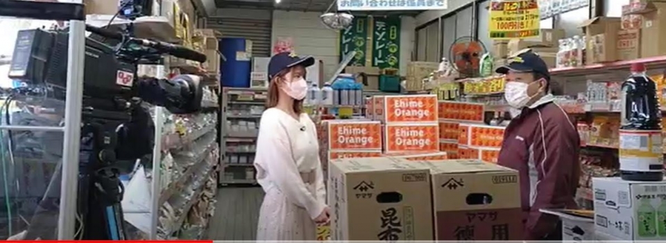 カメリハ中（緊張の面持ち）